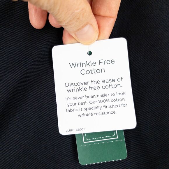 LL Bean Wrinkle-Free Bayside Pants 14 Black Original Fit High-Rise Comfort NWT - Picture 5 of 11